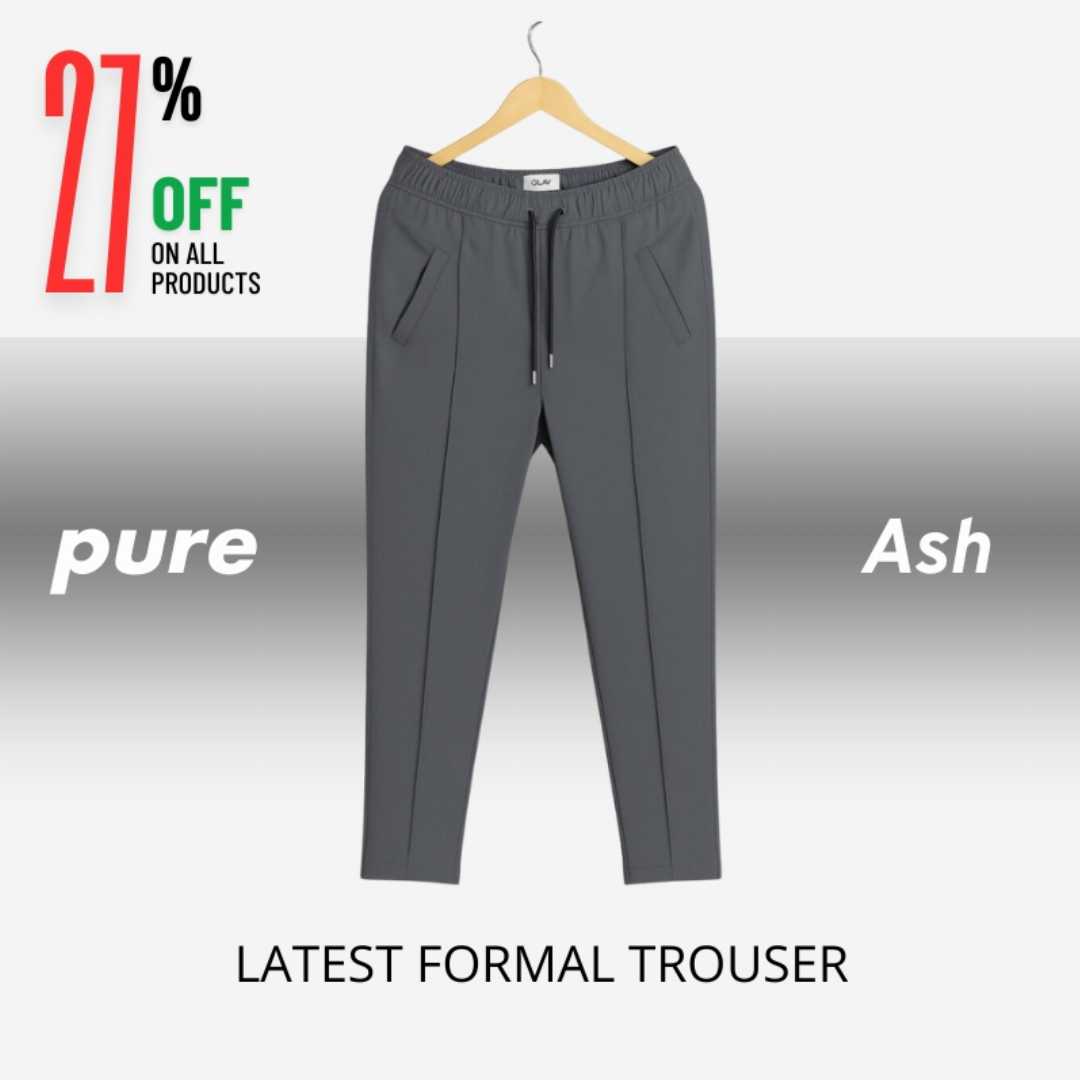Formal,Pant,Cutting,Trouser,For,Men,(Ash)
