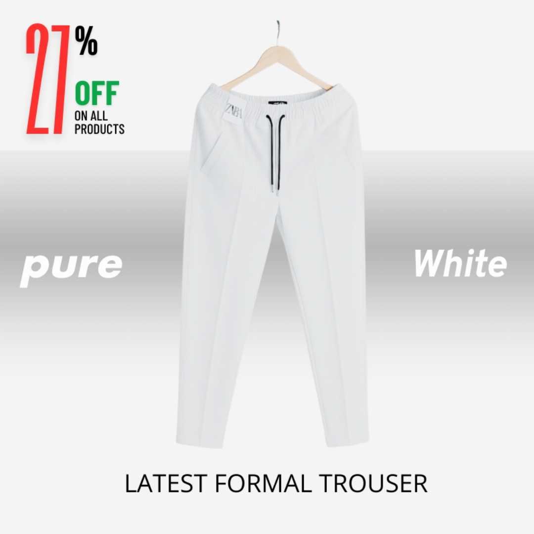 Formal,Pant,Cutting,Trouser,For,Men,(White)