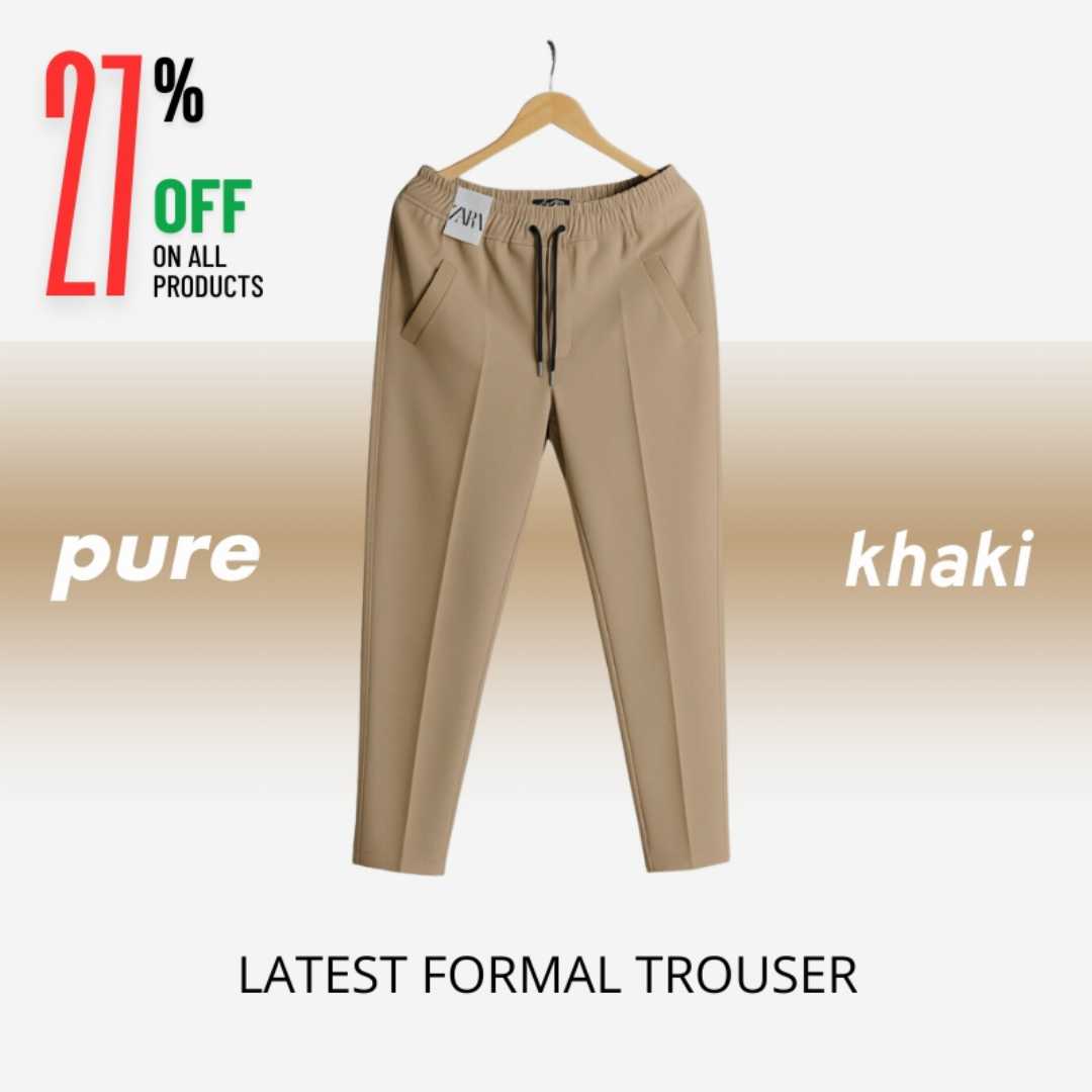 Formal,Pant,Cutting,Trouser,For,Men,(Khaki)